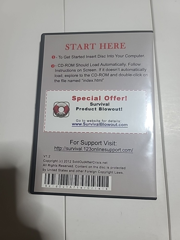 37 Food Items Sold out After Crisis disc program - ZERO SCRATCHES - TESTED