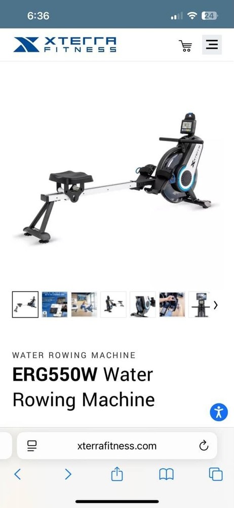 XTERRA ERG550W Water Rowing Machine
