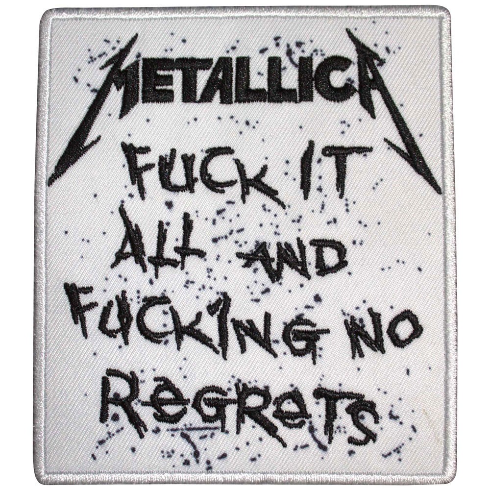 Men's Metallica No Regrets Woven Patch