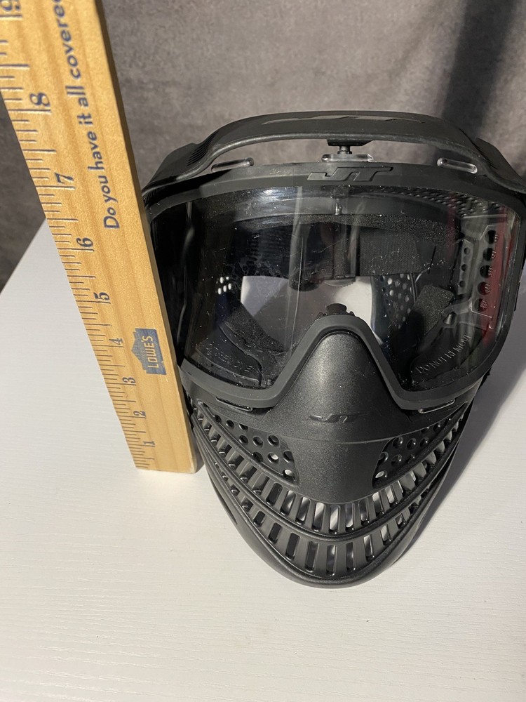 JT Flex 8 Full Coverage Paintball Mask - Black Spectra Goggle Head Shield