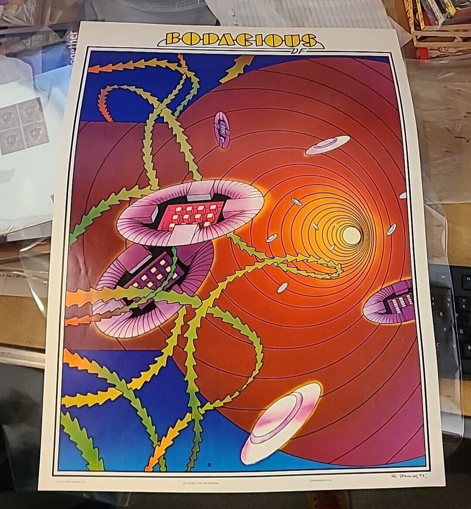 Bob Fried 1973 Bodacious DF Marty Balin Psychedelic Poster Tea Lautrec Clean