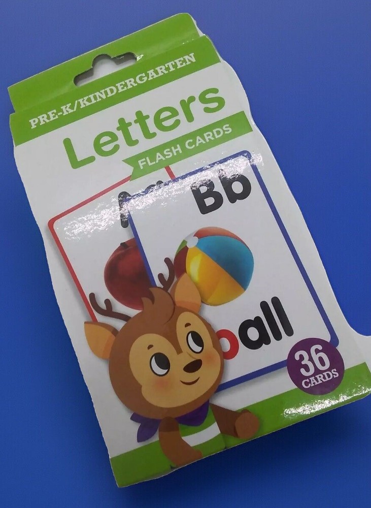 Letters Flash Cards Kindergarten Uppercase Lowercase Educational ABC's Learning