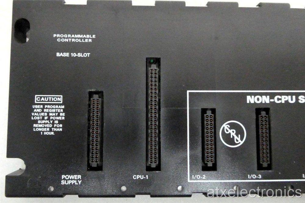 GE Fanuc IC693CHS391M 10-Slot Programable Controller Backplane