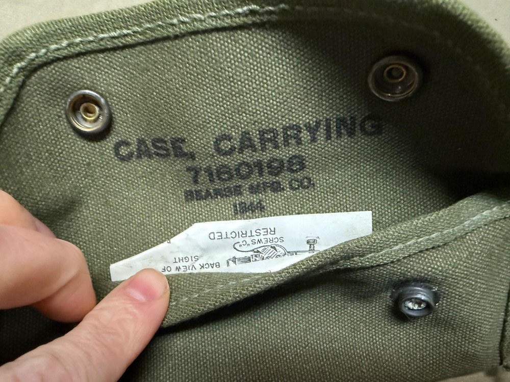 ORIGINAL WWII US ARMY 1944 SMALL PARTS CARRY POUCH