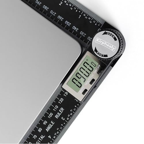 Digital Angle Finder Protractor 7" - Adjustable Measuring Tool for Carpentry & D