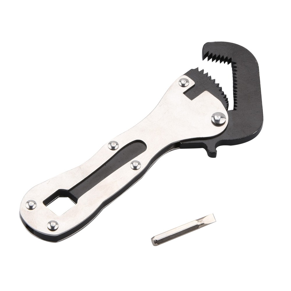 Maintenance Micro Self Adjusting Wrench Stainless Steel Compact Tool Silver