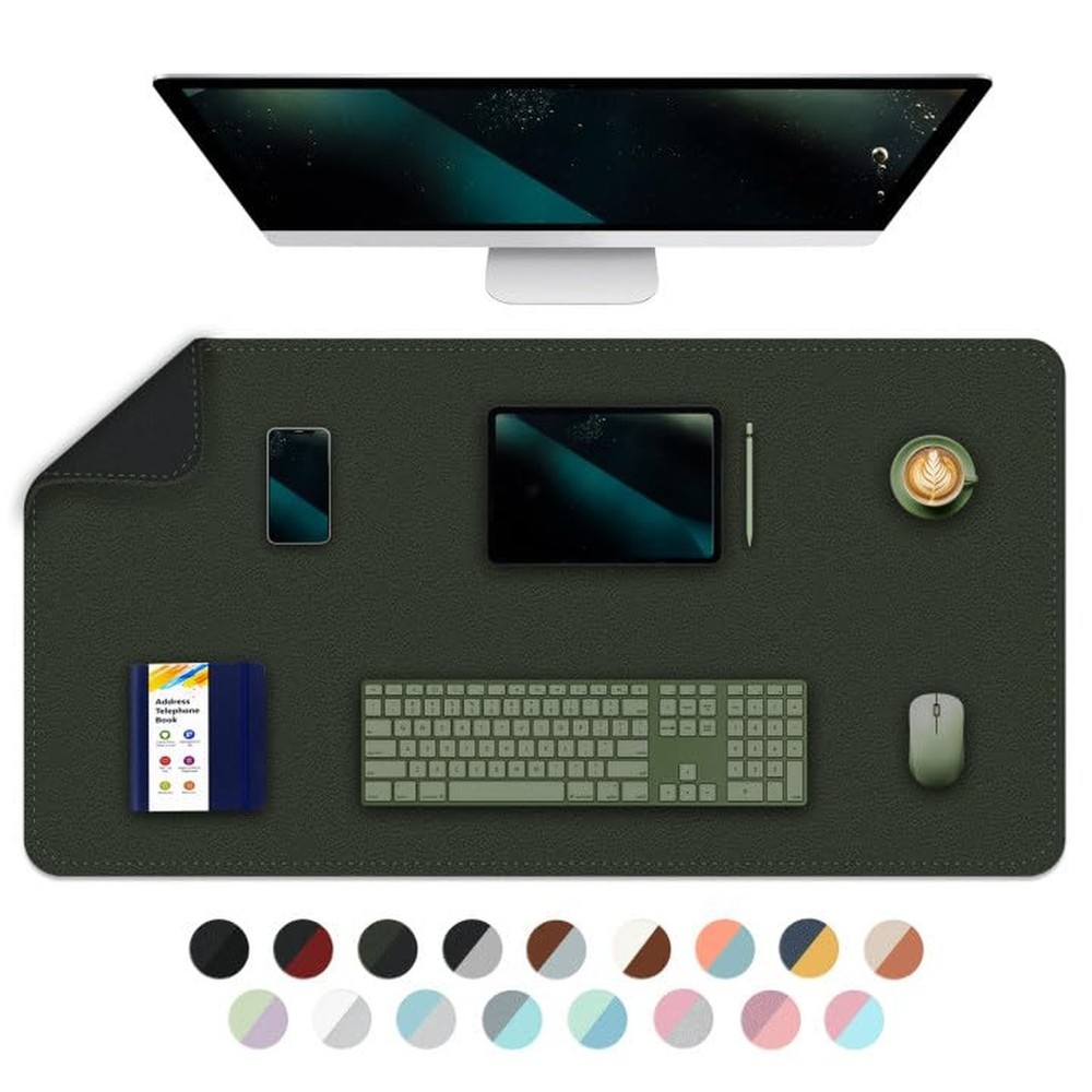 Bleswin Multifunctional Large Desk Mat, Double Sided Computer Desk pad, Exten...