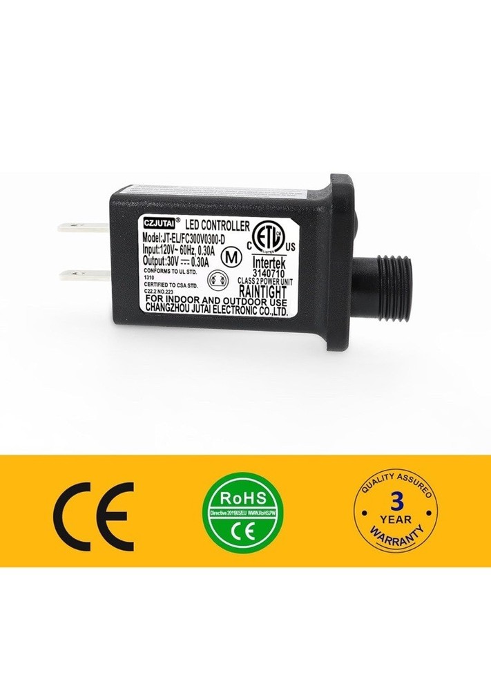 8 Mode Light LED Transformer 30V LED Controller Class 2 Power Supply US Plug Sx