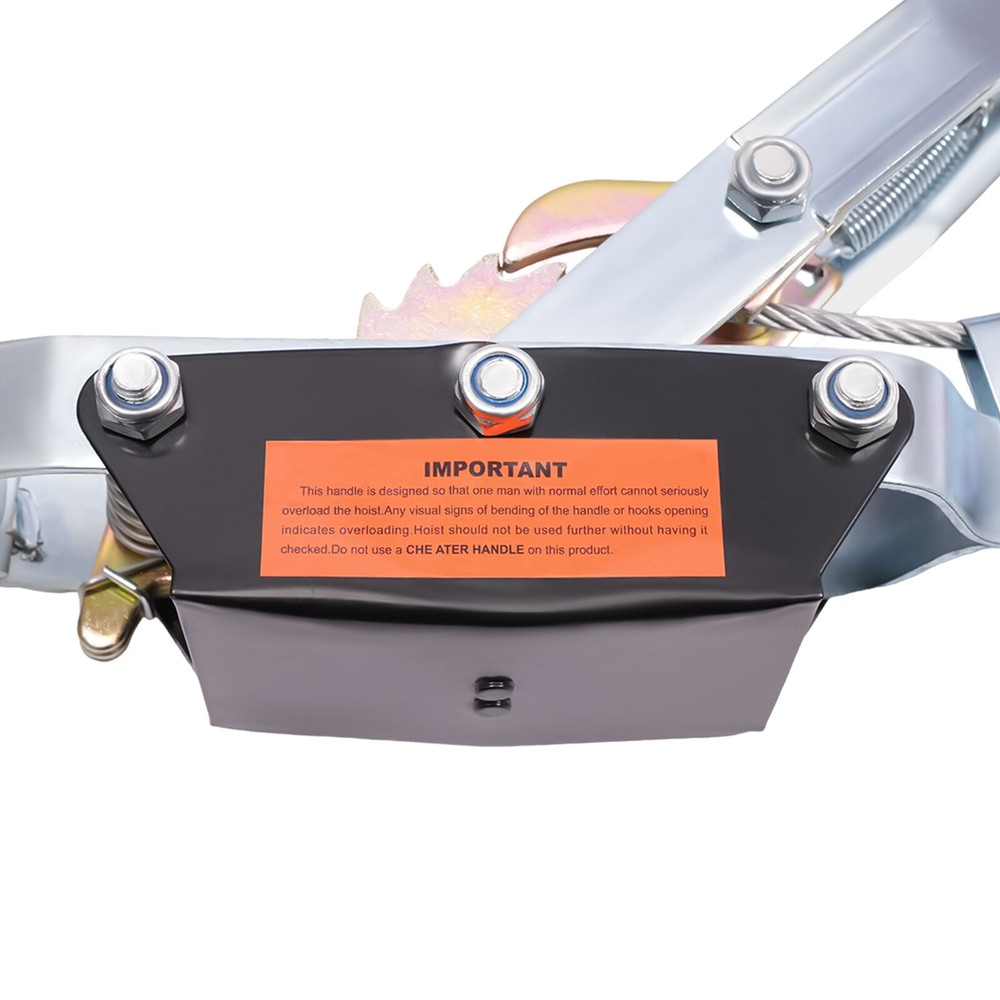 Puller Tightener Heavy Duty Cable Winch Power Puller with Hooks 5 Tons /11023lbs