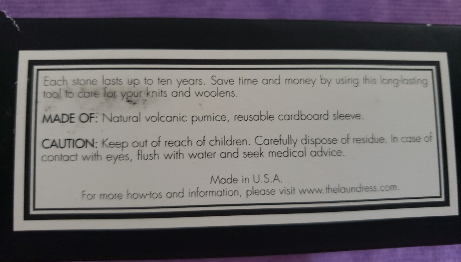 The Laundress New York - SWEATER STONE - De-Pills, Renewing the Finish & More!