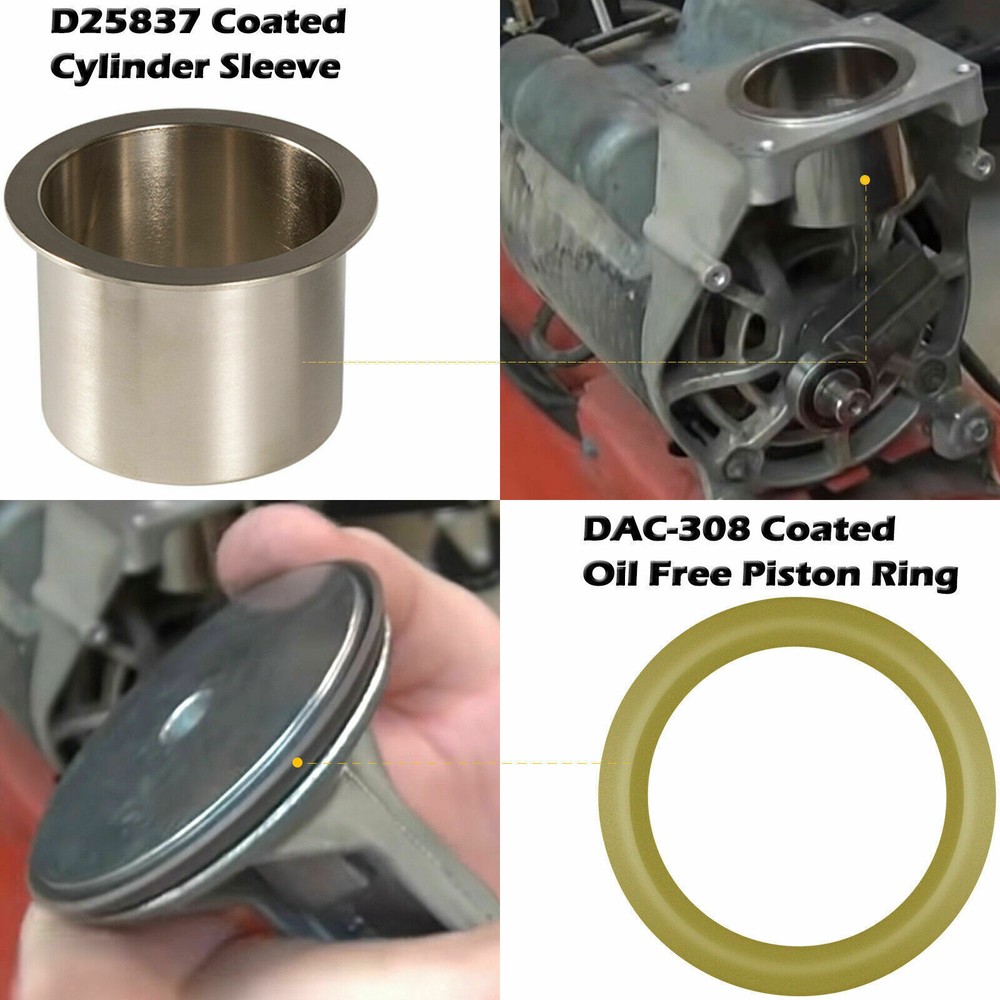 K-0650 Air Compressor Cylinder Sleeve and Compression Ring Kit For DeVilbiss