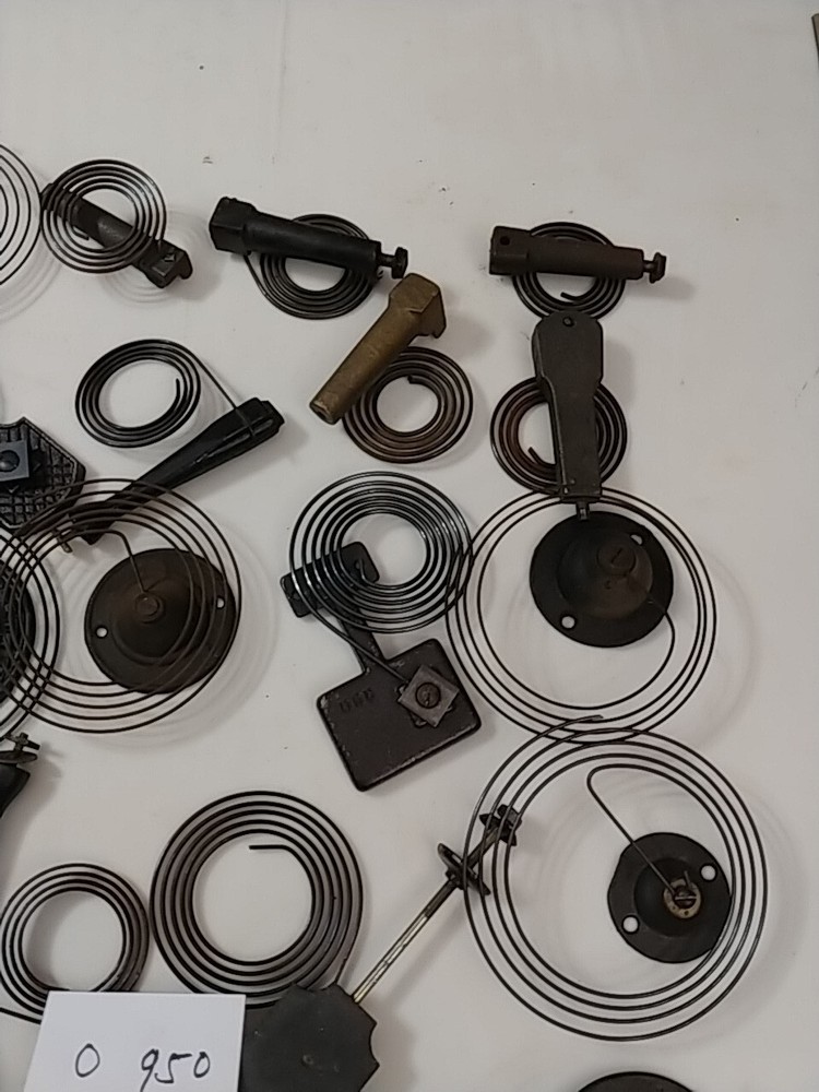 25 ASSORTED CLOCK COIL STRIKE GONGS