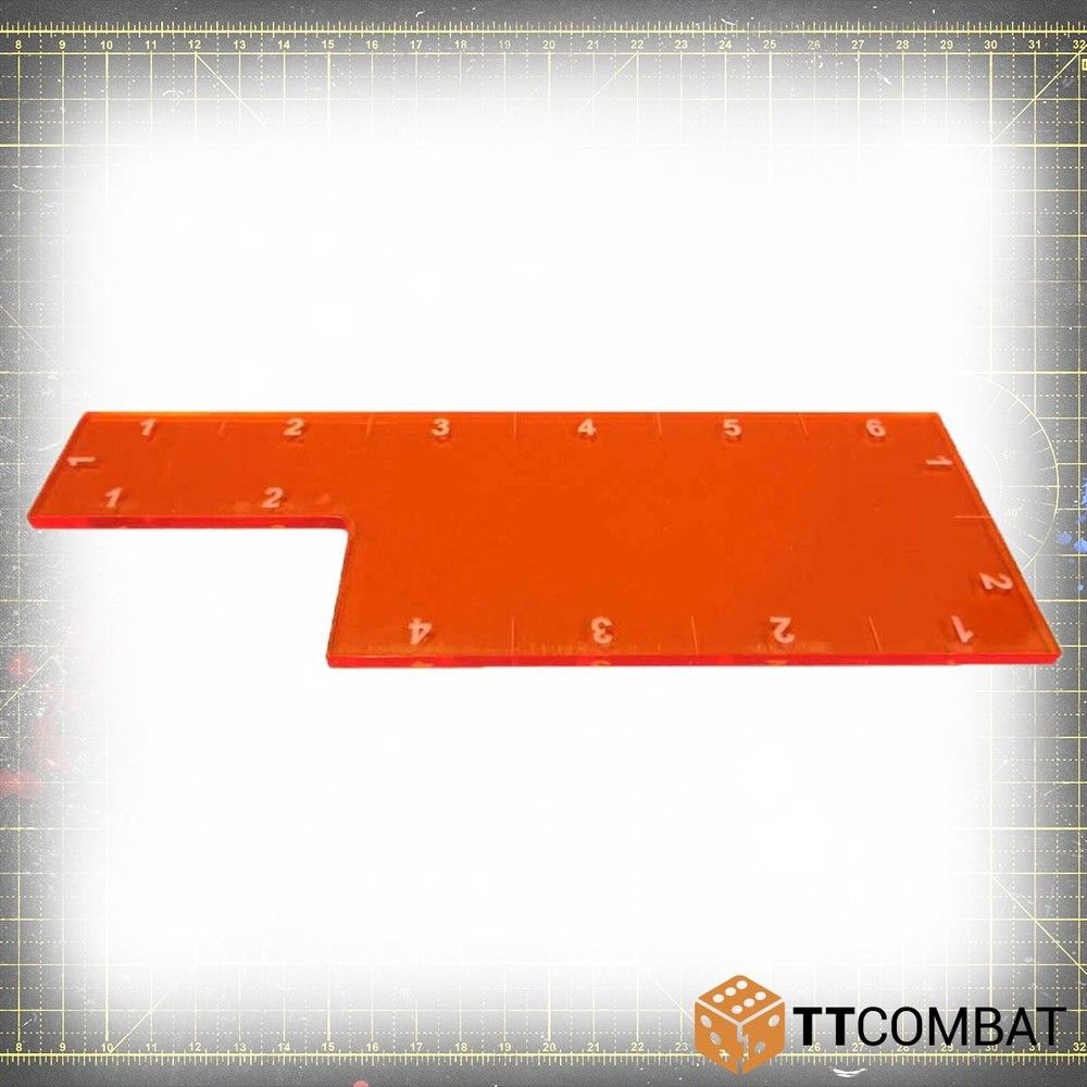 TTCombat BNIB Range Ruler - Orange