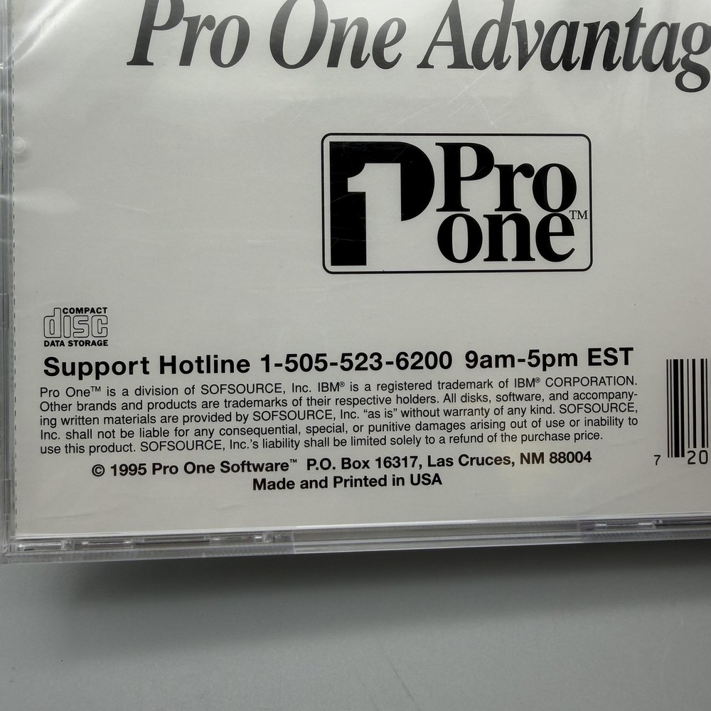 Vintage 1995 Pro One Multimedia High School Grammar CD-ROM PC Software SEALED