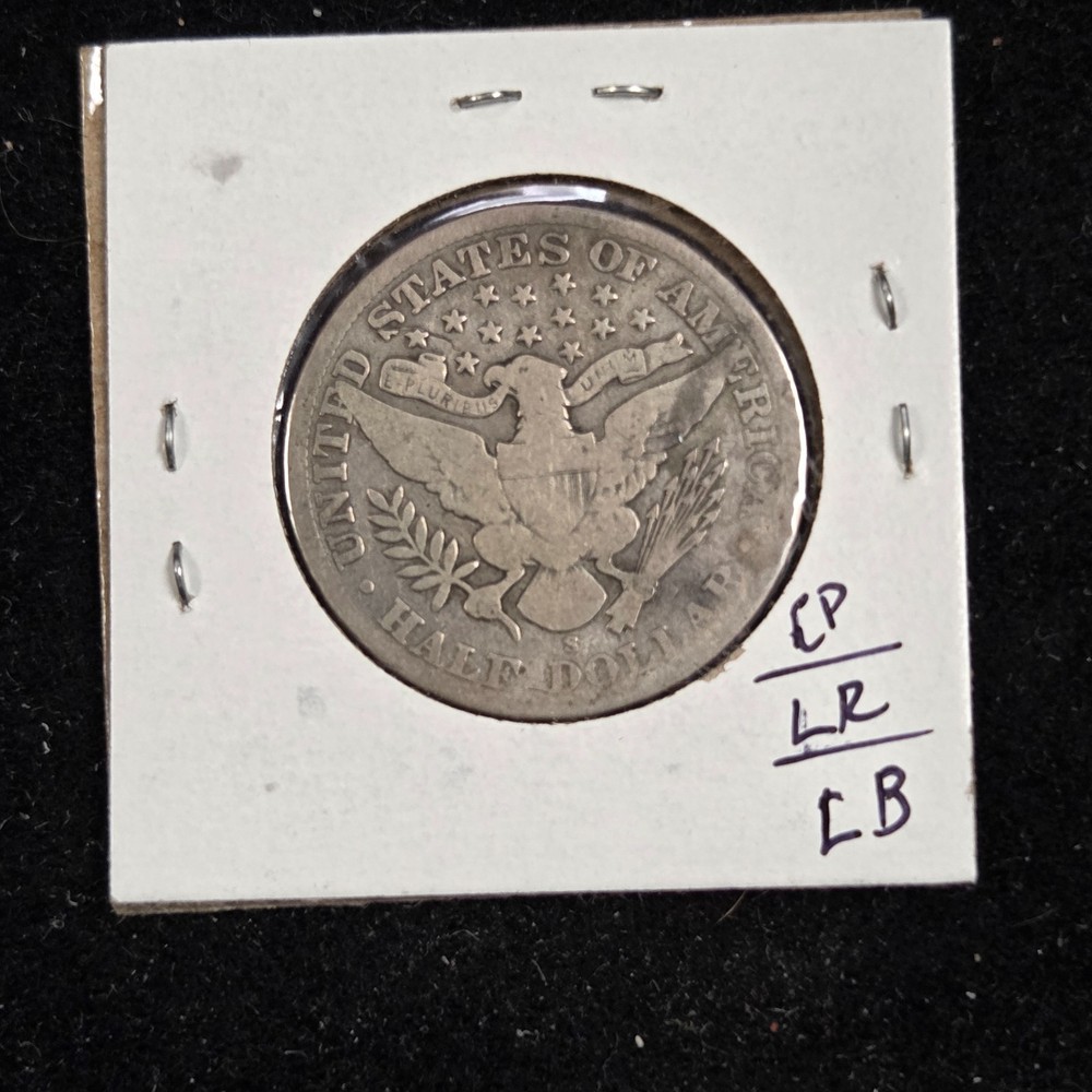 1905-S Barber Silver Half Dollar G+