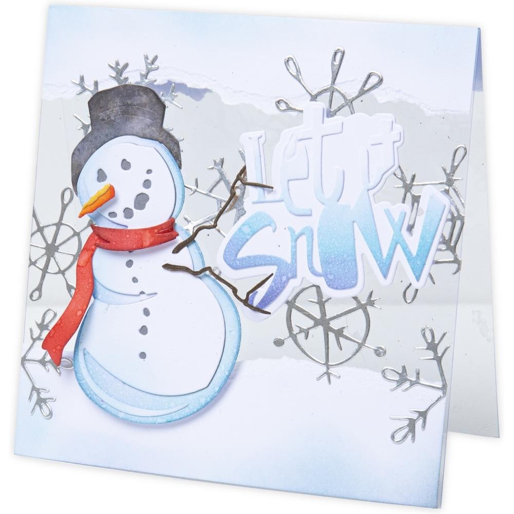 Tim Holtz "SCRIBBLY SNOWFLAKES" Holiday Christmas Sizzix Thinlits Dies 2025