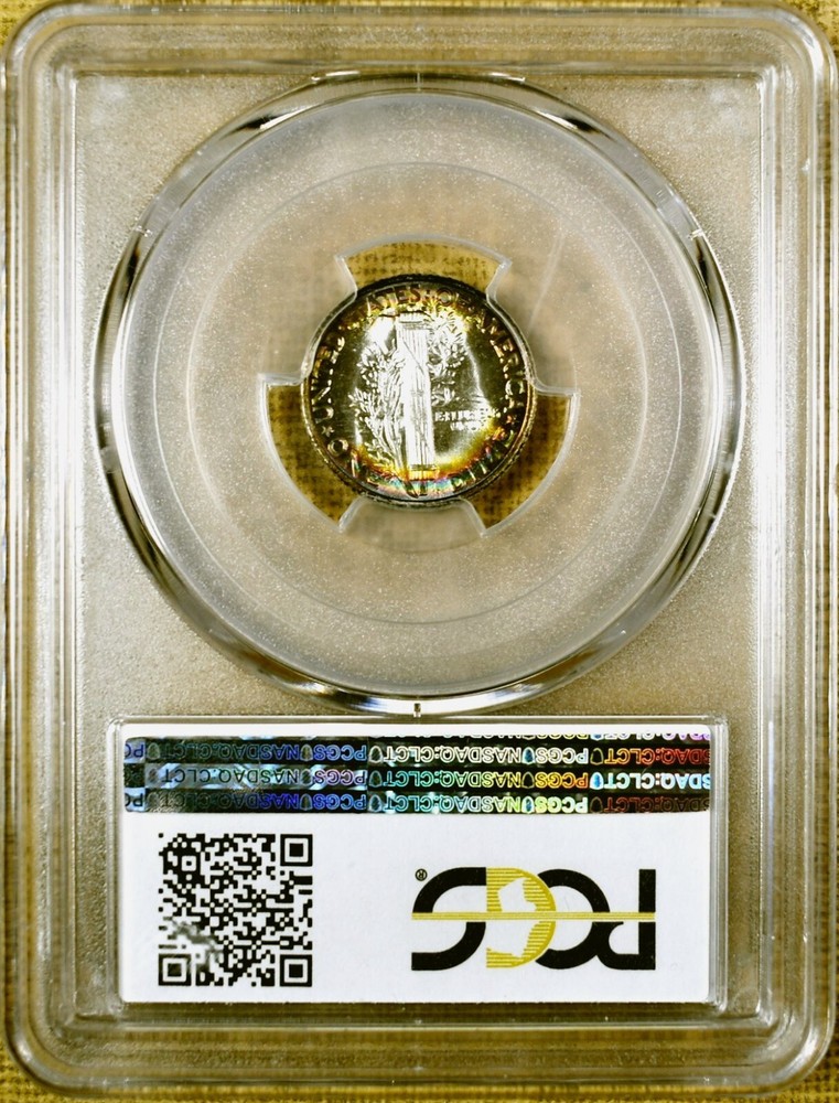 1945 PCGS MS66 Mercury Dime - Reverse Color