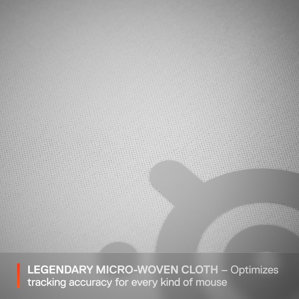 SteelSeries QcK Gaming Mouse Pad - Micro-Woven Surface - Optimized Tracking