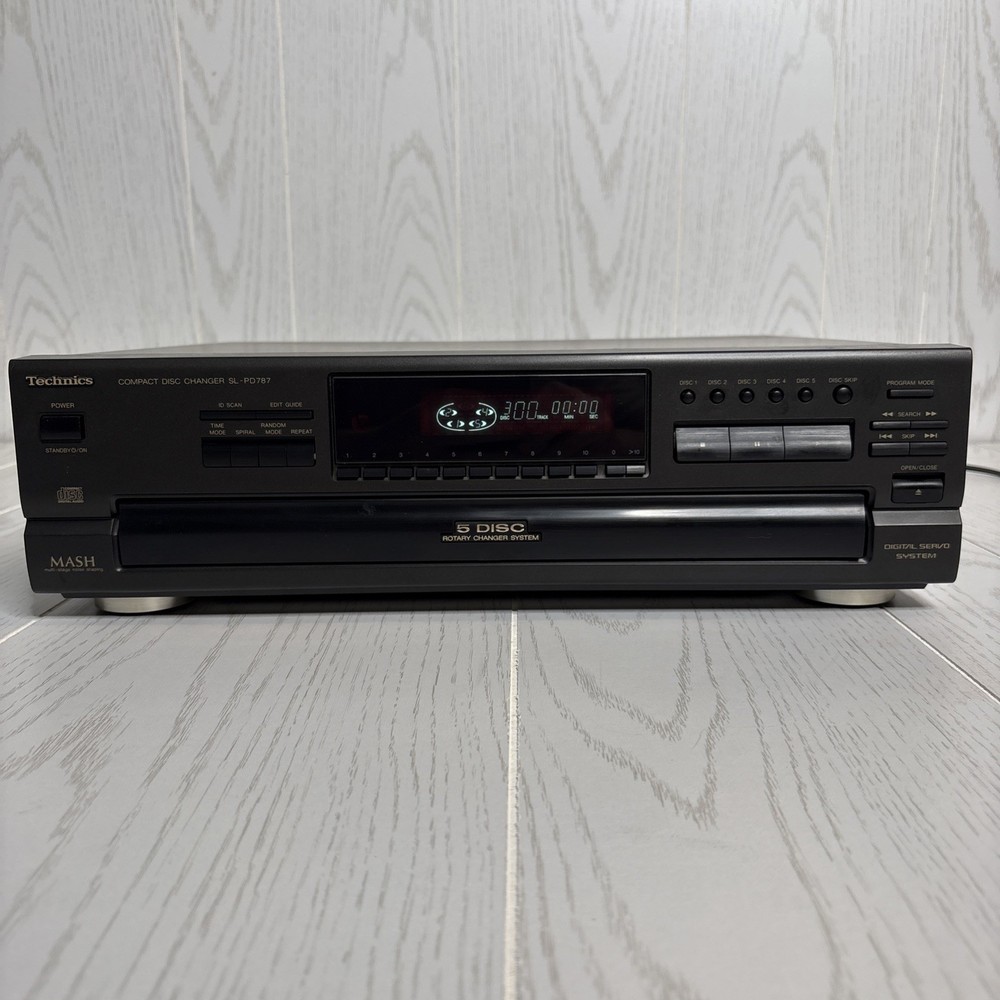 TECHNICS 5-DISC COMPACT DISC CHANGER MODEL SL-PD787 - TESTED - WORKS - BRIGHT