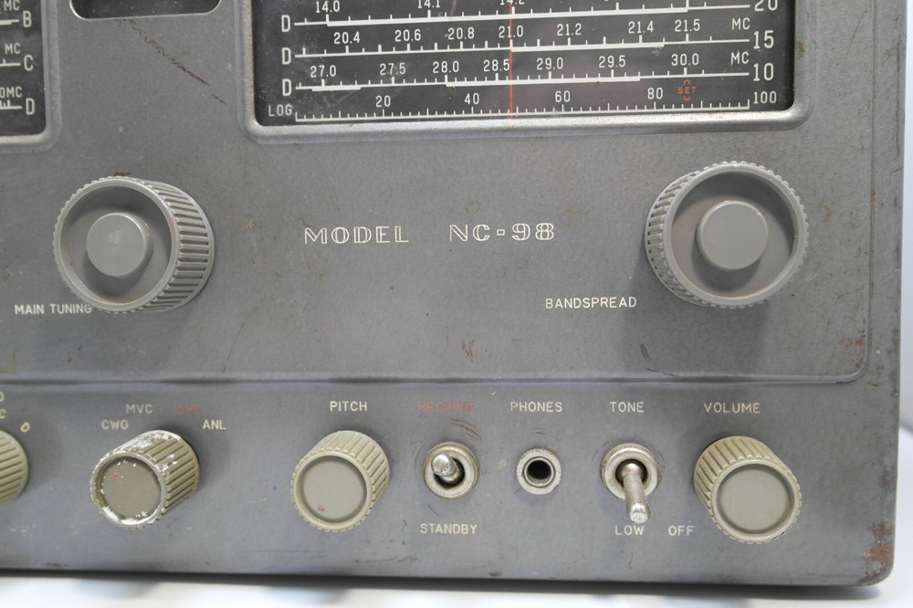 National Company Equipment - General Coverage Receiver NC-98 UNTESTED
