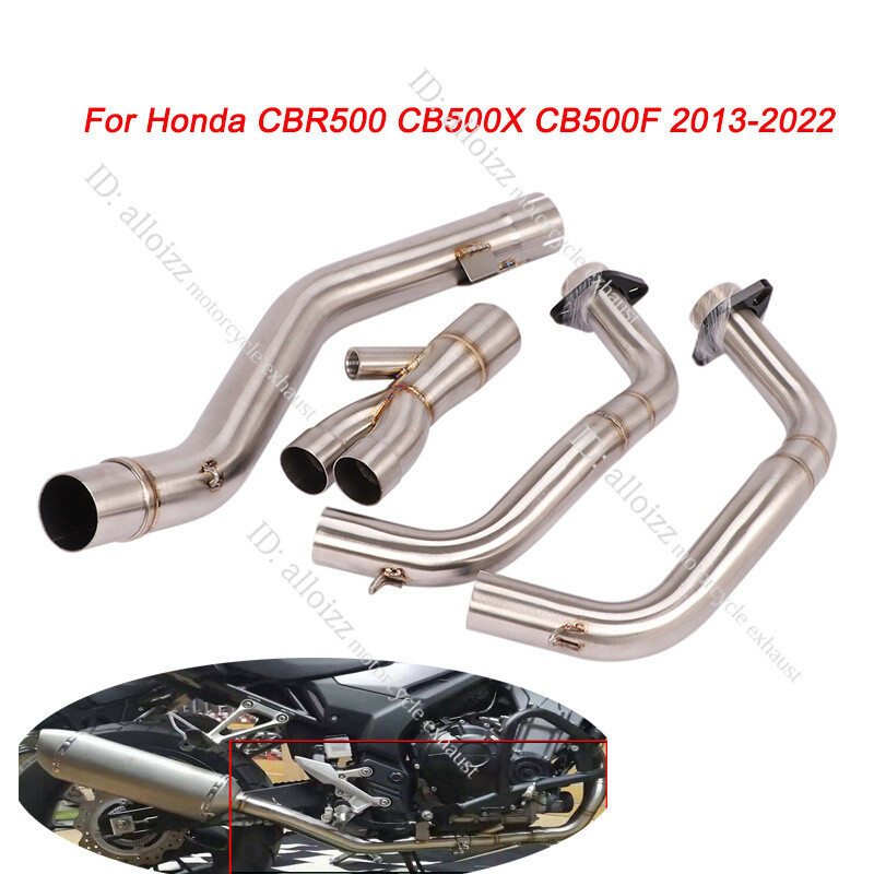For Honda CB500X CB500F CBR500R Exhaust Header Link Pipe Full Modified System