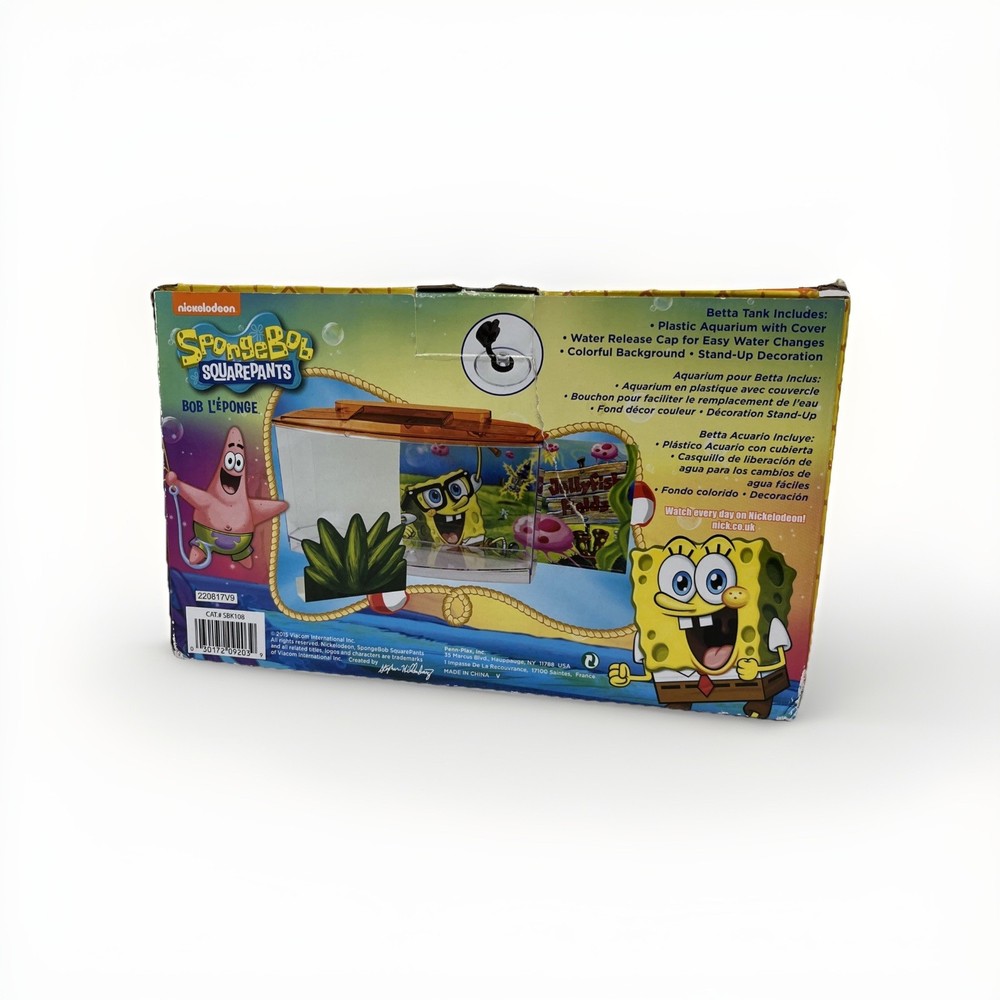 SPONGEBOB BETTA TANK KIT WITH ADDITIONAL ACCESSORIES