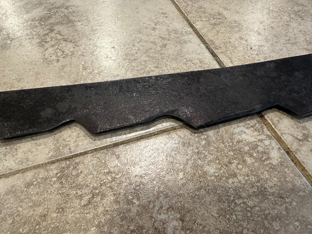 Antique Hay Knife / Silage Cutter Farm Tool – Large Serrated Fodder Knife