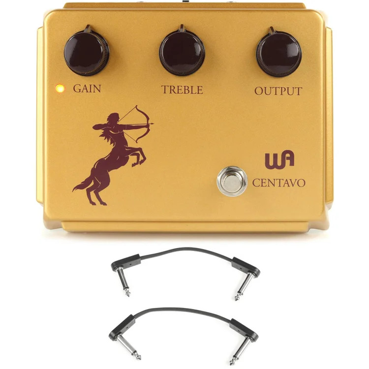 Warm Audio Centavo Professional Overdrive Pedal with EBS Patch Cables