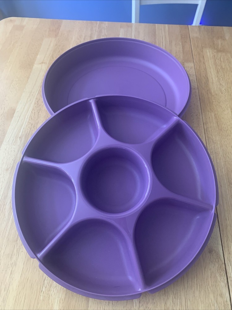 Purple Tupperware Fruit Tray