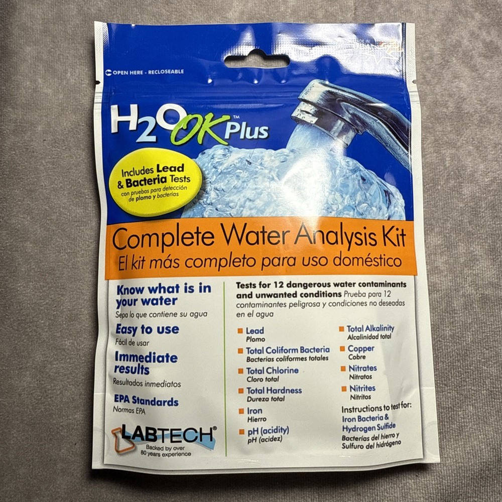 LabTech H2O OK Plus Complete Water Analysis Testing Kit 0150 LT5015 New