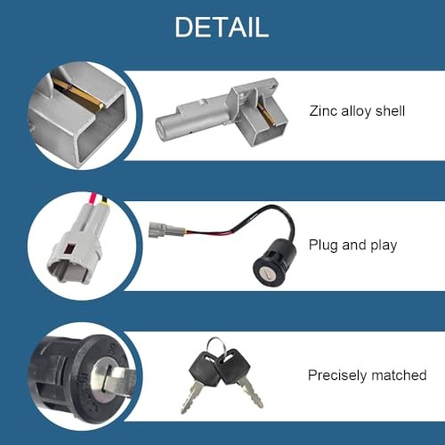 Ignition Key Switch Lock Set for Electric Dirt Bikes, Replacement for Surron