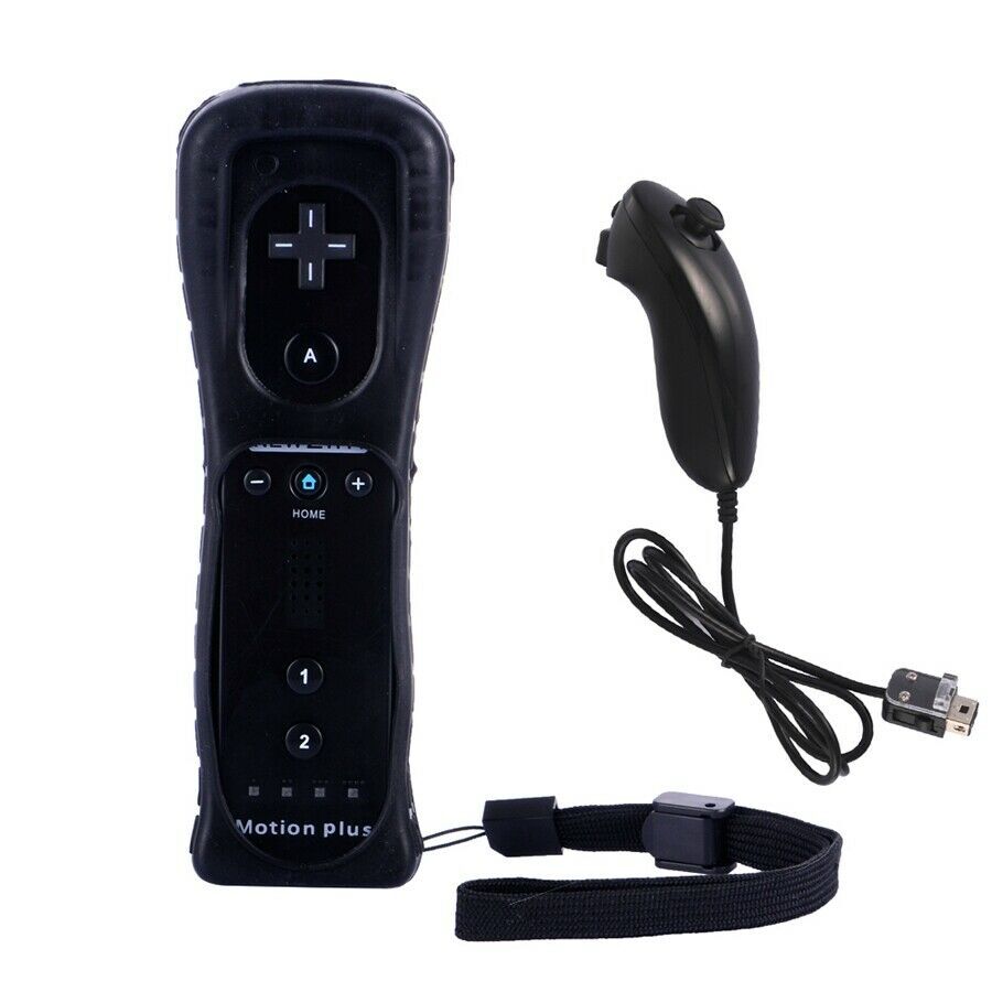 Wii Motion Plus Remote Controller Nunchuck Nintendo Wii &Wii U Silicone Strap-US