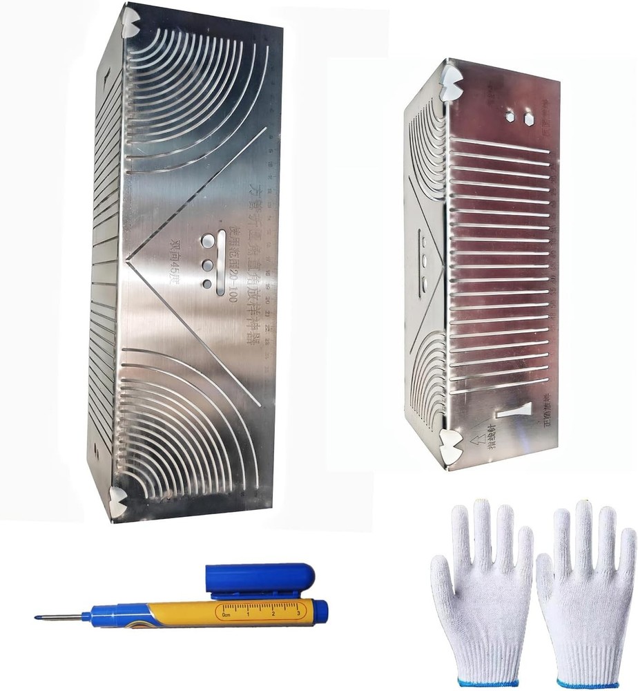 2 Pack angle and arc marking tool,Adjustable Dual-Purpose small large