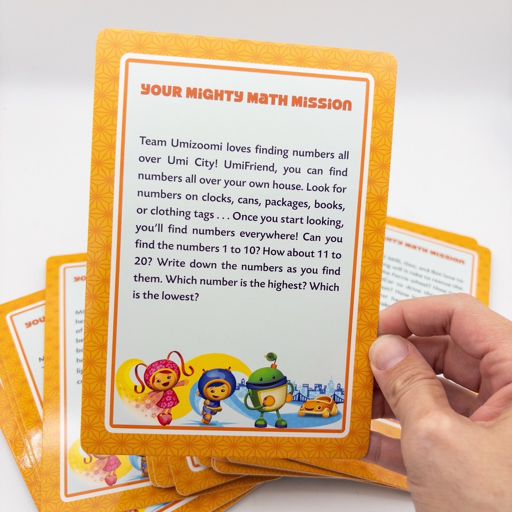 Team Umizoomi Mighty Math Mission Cards Game Educational Learning