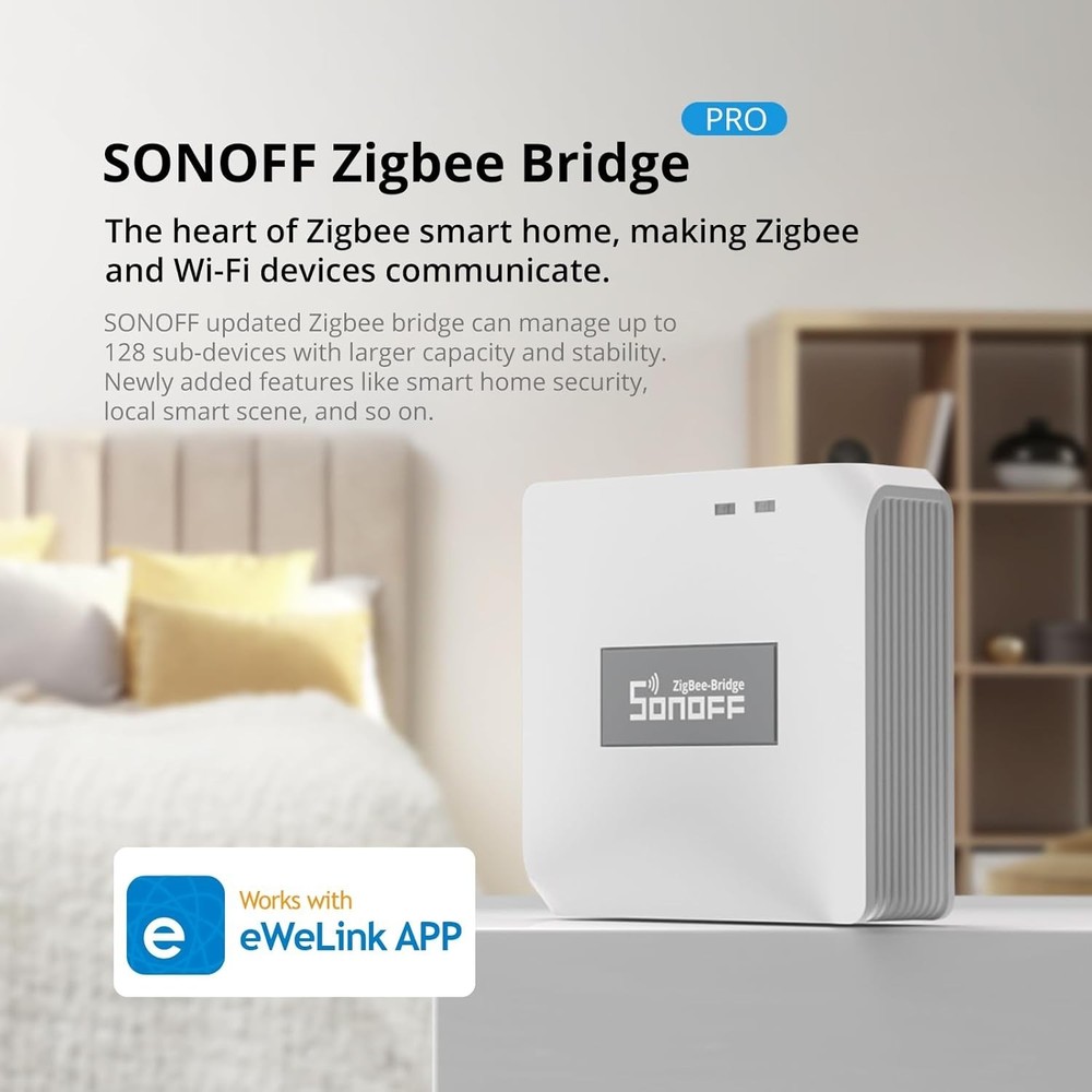 Zigbee 3.0 Smart Home Hub - Dual Protocol, 128 Devices, Security Features