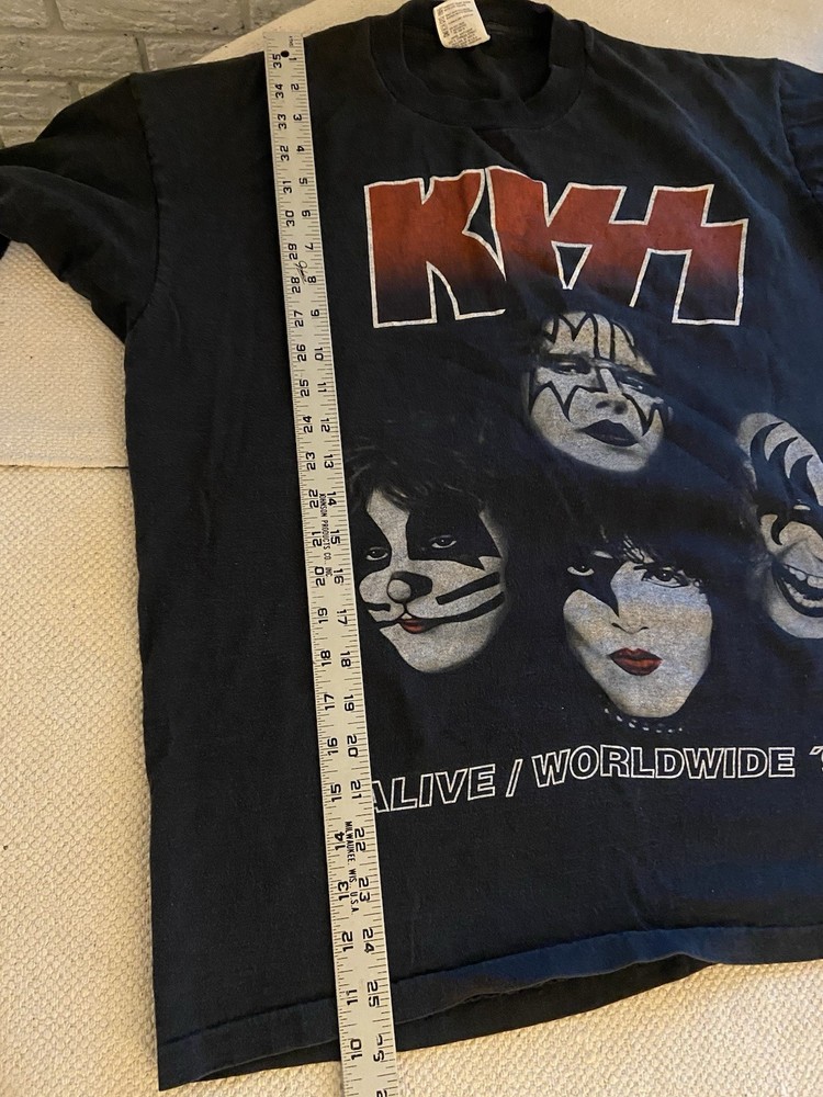 KISS 96-97 World Tour “I Wanted The Best I Got The Best” T Shirt Sz XL. Vintage