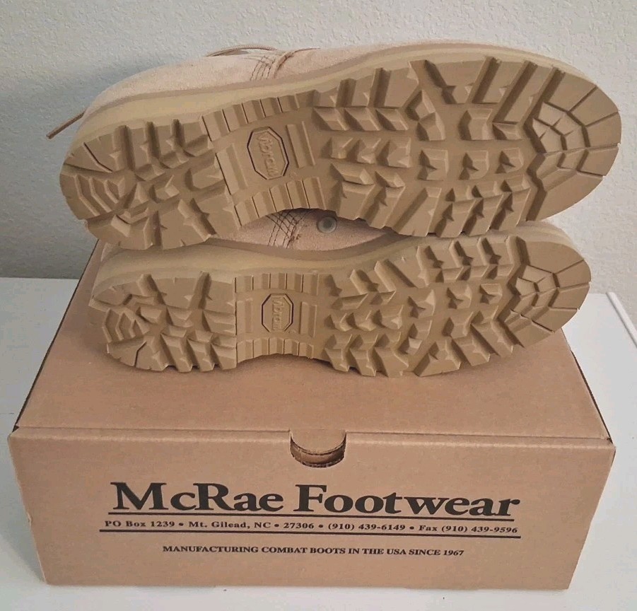 McRae Military Combat Boots Size 8R New in Box with DLA Socks