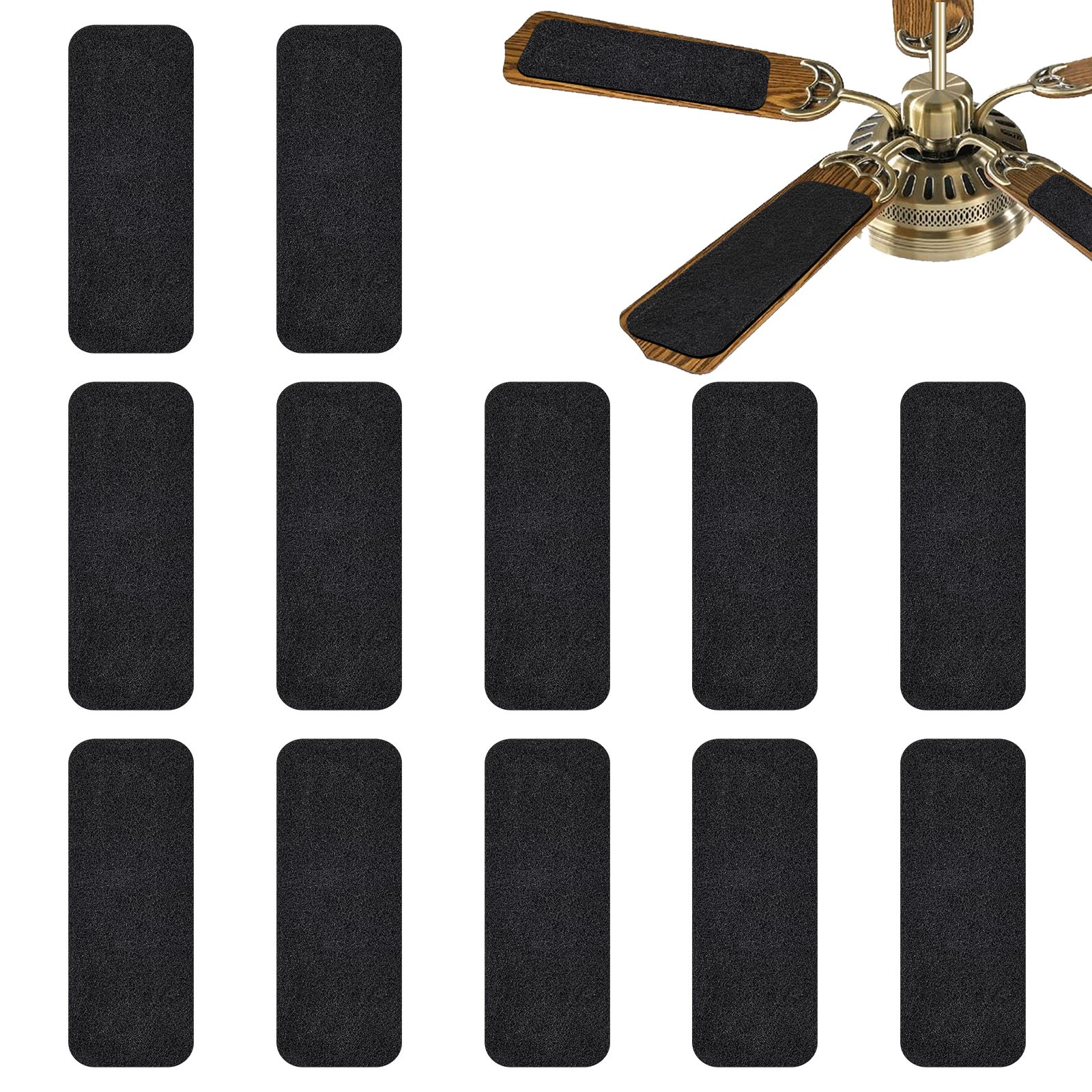 12x Ceiling Fan Air Purifier Pad Activated Carbon Filter Trap Dust Odor Allergen
