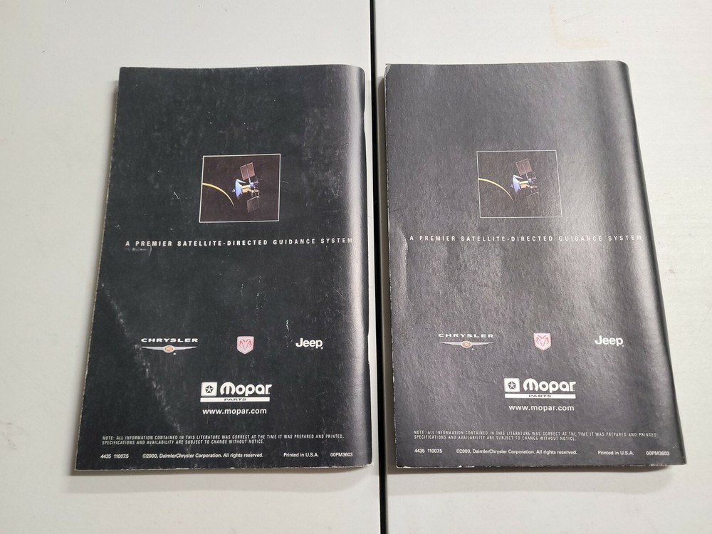 2001 Mopar Navigation System State / City Coverage Listing Guide