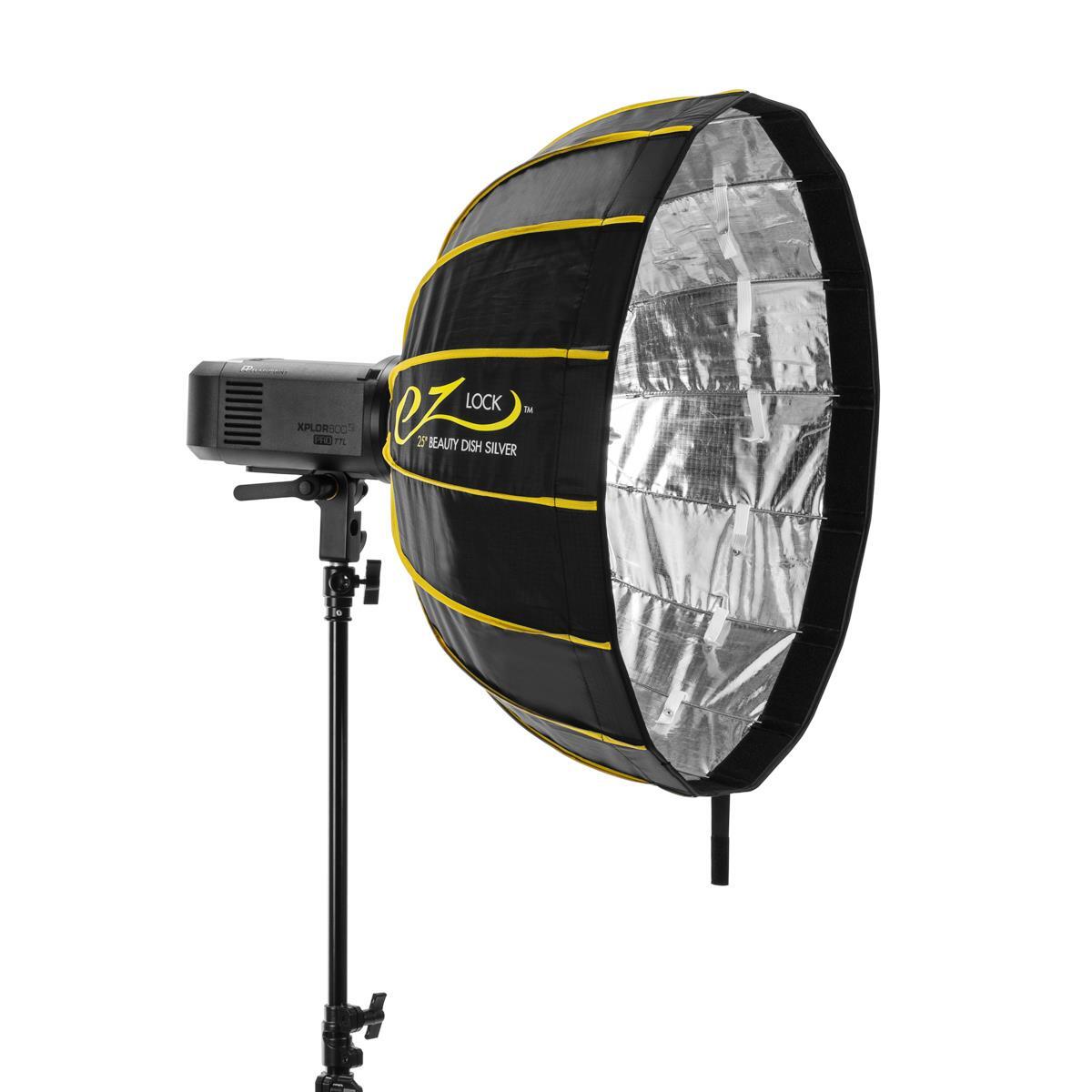 Glow EZ Lock Collapsible Silver Beauty Dish (25") #EZ-BD-25S