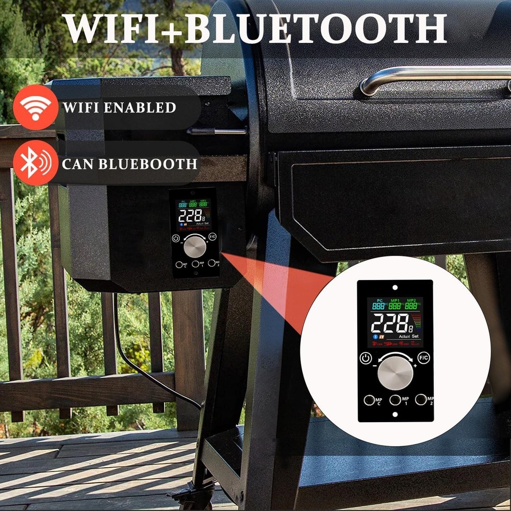 Replacement Pit Boss Digital Thermostat Controller Board with WiFi and Blueto...