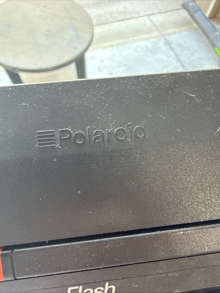 Polaroid One Step Flash Camera With Strap Not Tested