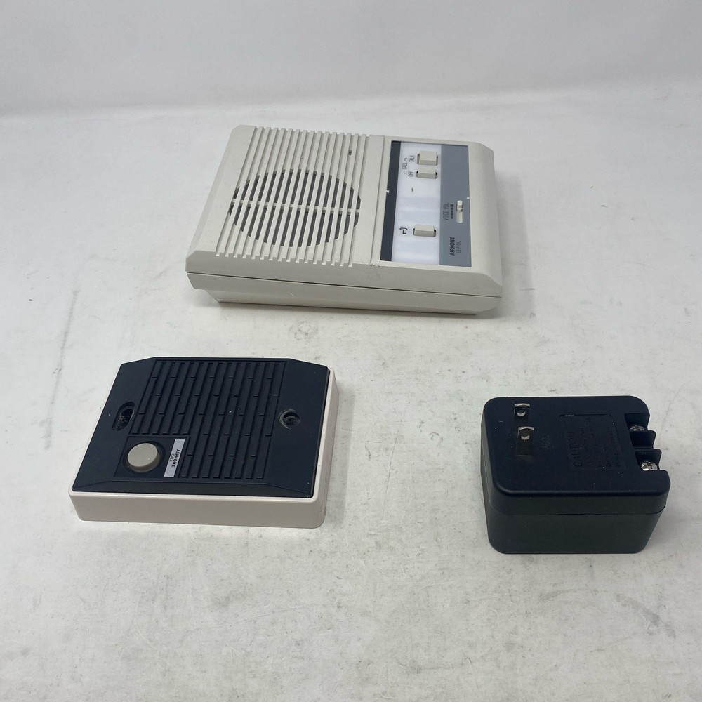 Aiphone LEM-1DLS Door Intercom Kit White/Black 1-Door Master + Station