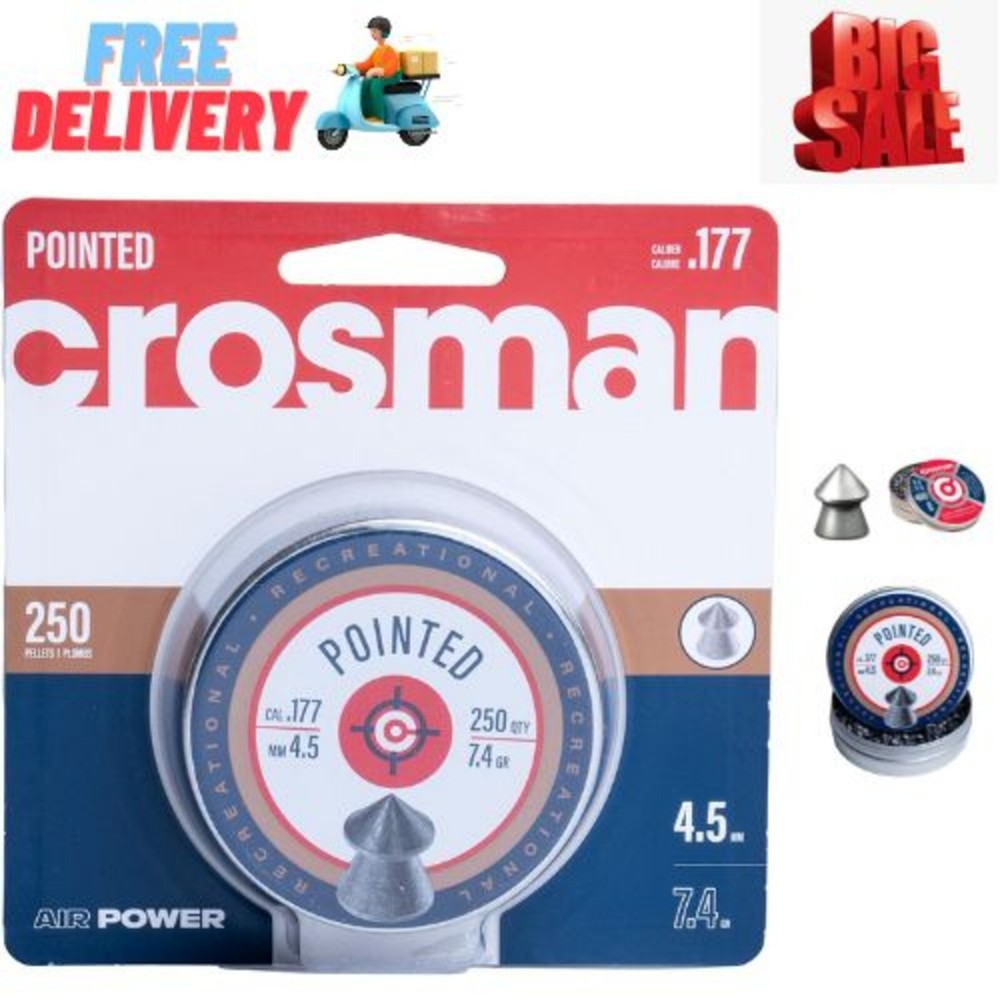 Crosman P177 .177-Caliber Pointed Pellets (250-Count)