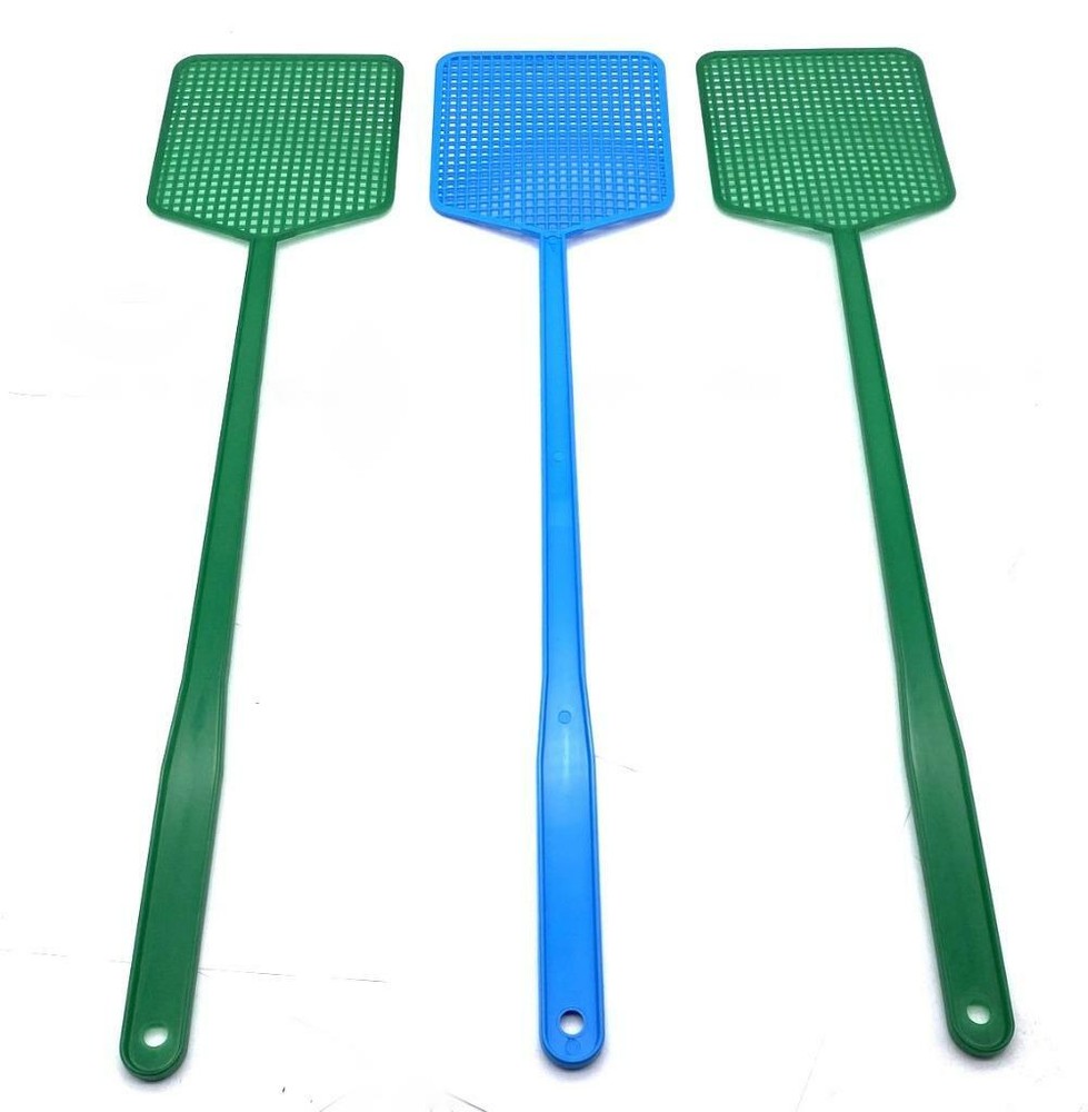 3 Pack Fly Swatter Pack Plastic Bug Mosquito Insect Wasp Killer