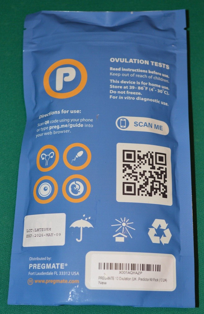 Pregmate 10 Ovulation Midstream Tests Predictor Kit 10 Count Pack