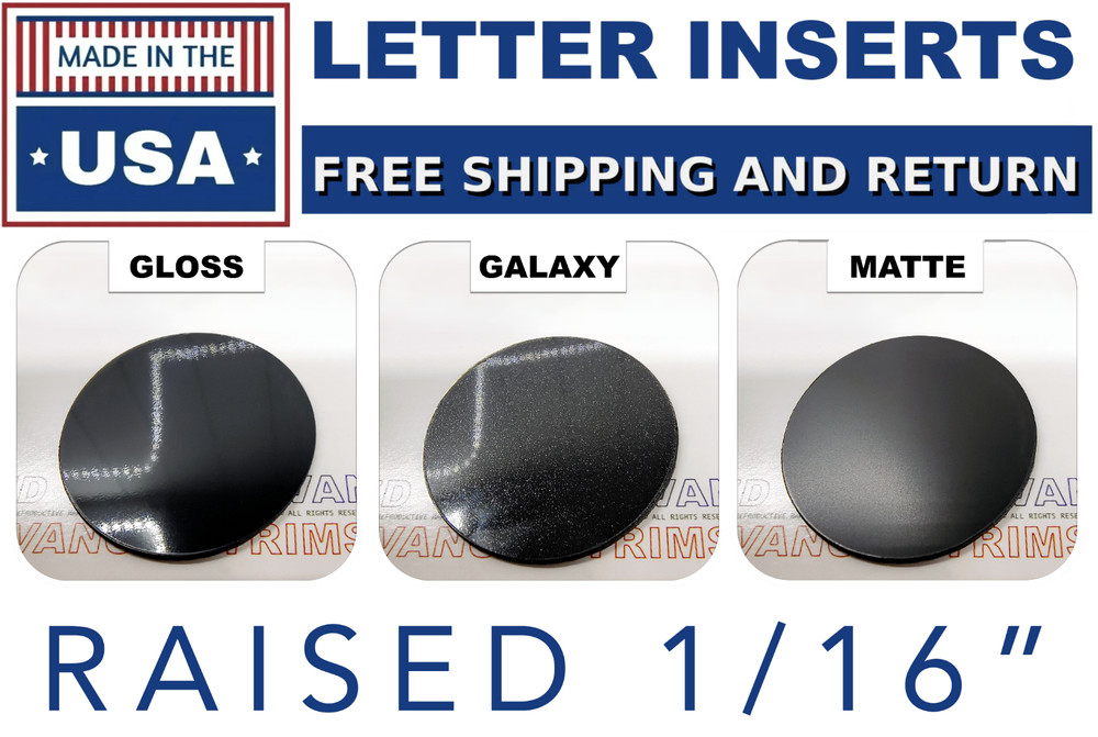 x2 WHITE Front Splitter PLASTIC LETTERS Fits Shelby GT350 2015 - 2019 NOT VINYL