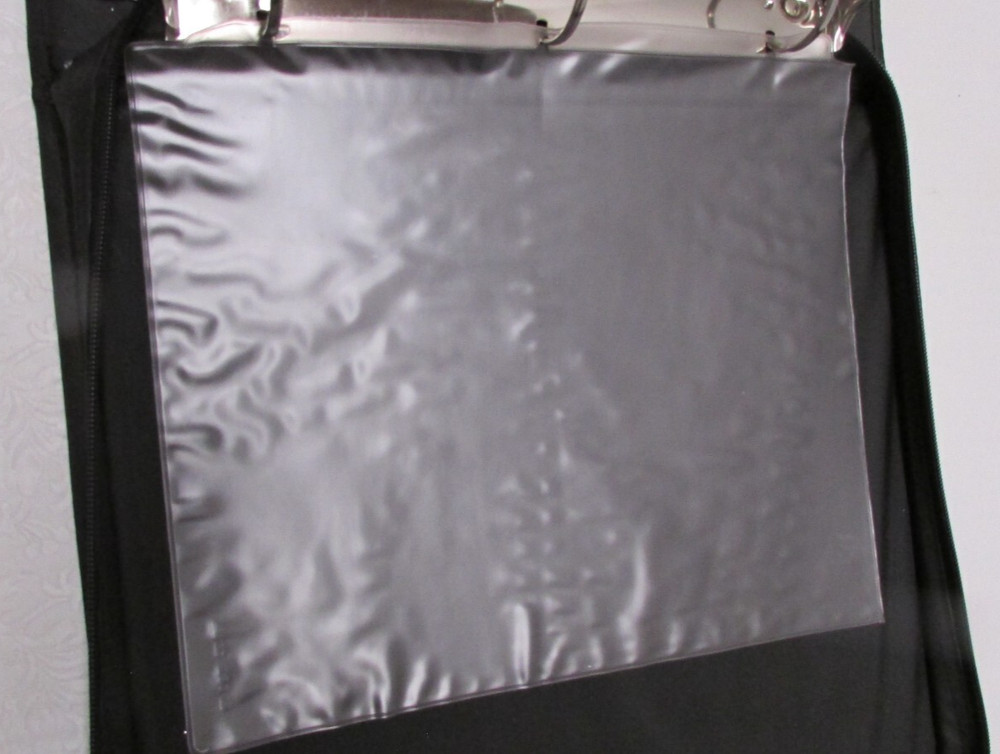 Creative Memories Accessory Binder WITH Protectors Zip Around Scrapbooking