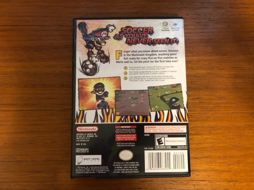Replacement GameCube Case for Super Mario Strikers