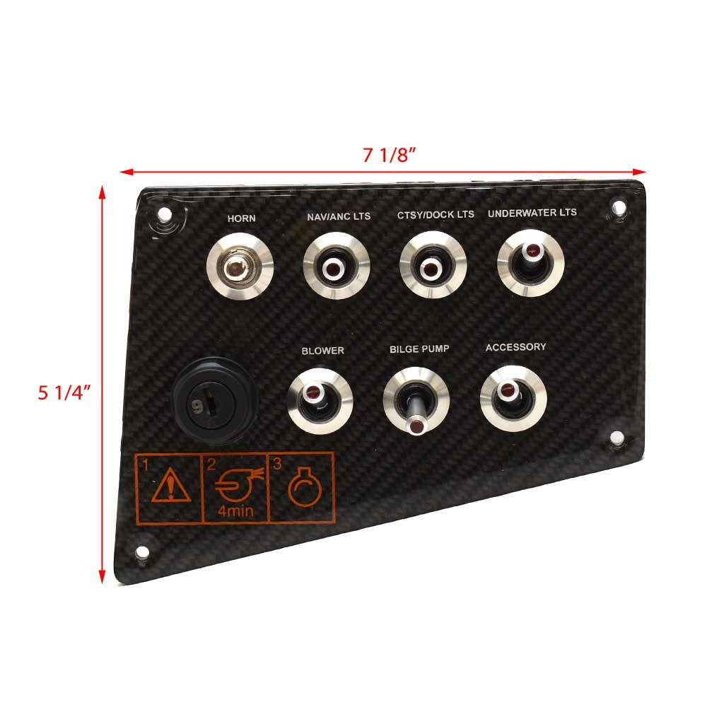 Four Winns Boat Toggle Switch Panel 025-5343 | w/ Ignition